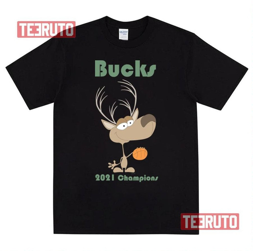 2021 Champs Milwaukee Bucks Cute Design Unisex T-Shirt