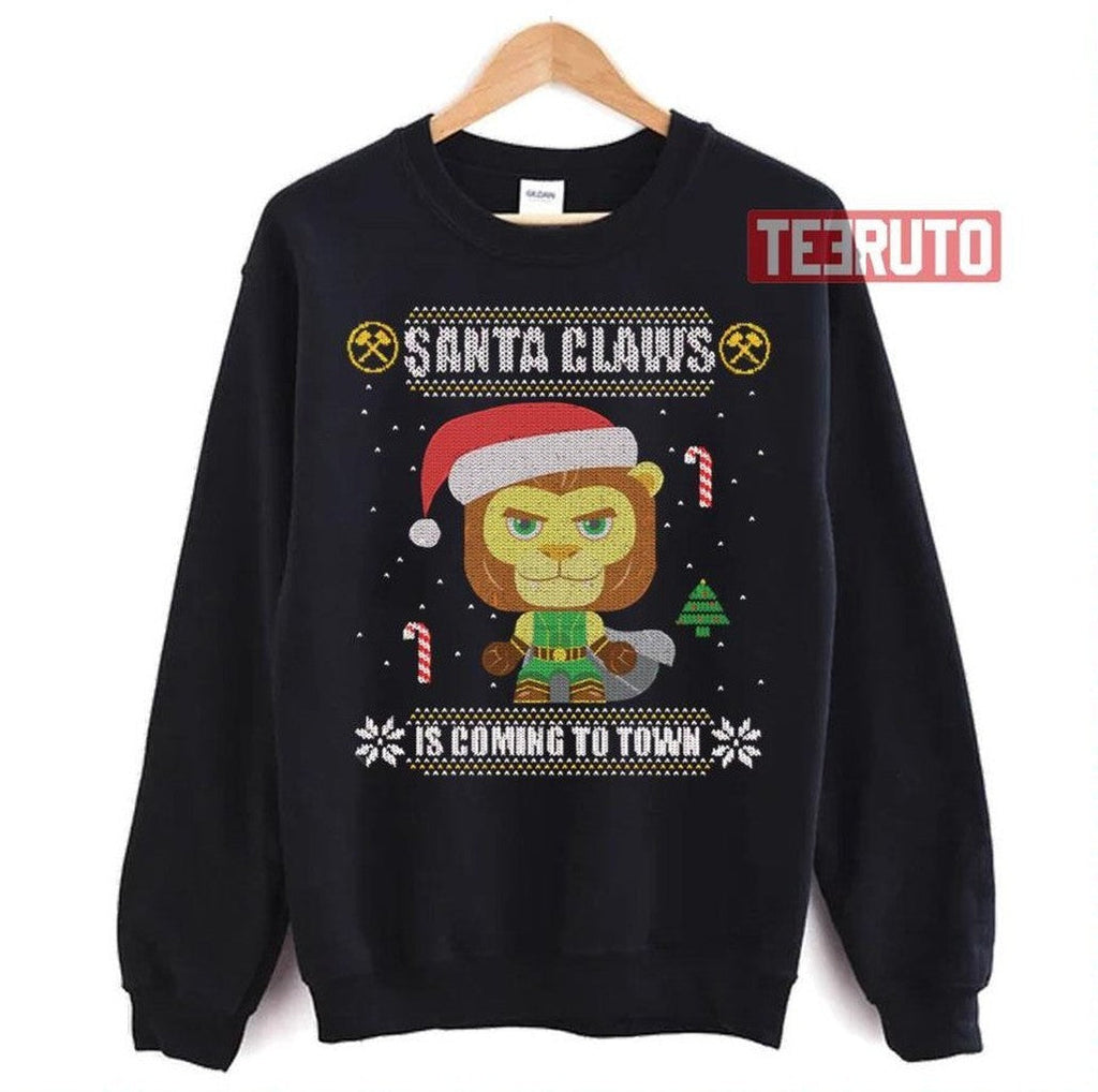 Santa Claws Is Coming Auric Of The Great White North Unisex T-Shirt