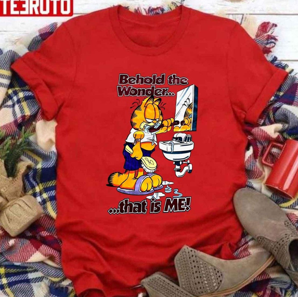 Behold The Wonder That Is Me 90s Garfield Unisex Sweatshirt