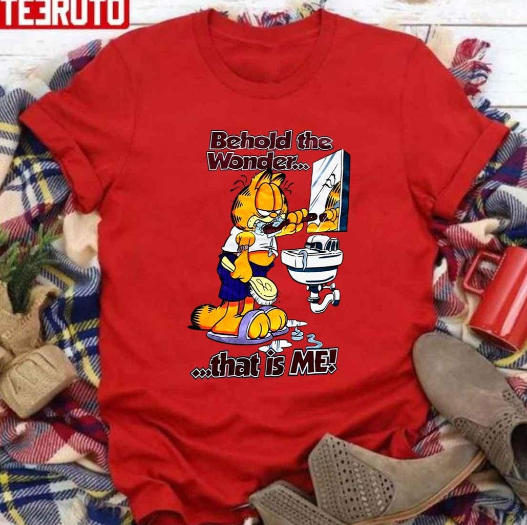 Behold The Wonder That Is Me 90s Garfield Unisex Sweatshirt