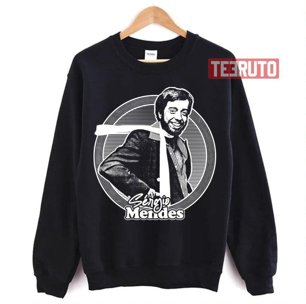 Sérgio Mendes Retro Style Fan Design Unisex T-Shirt