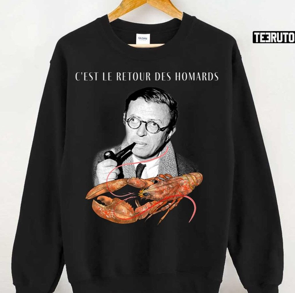 Sartre The Return Of The Lobsters Unisex T-Shirt