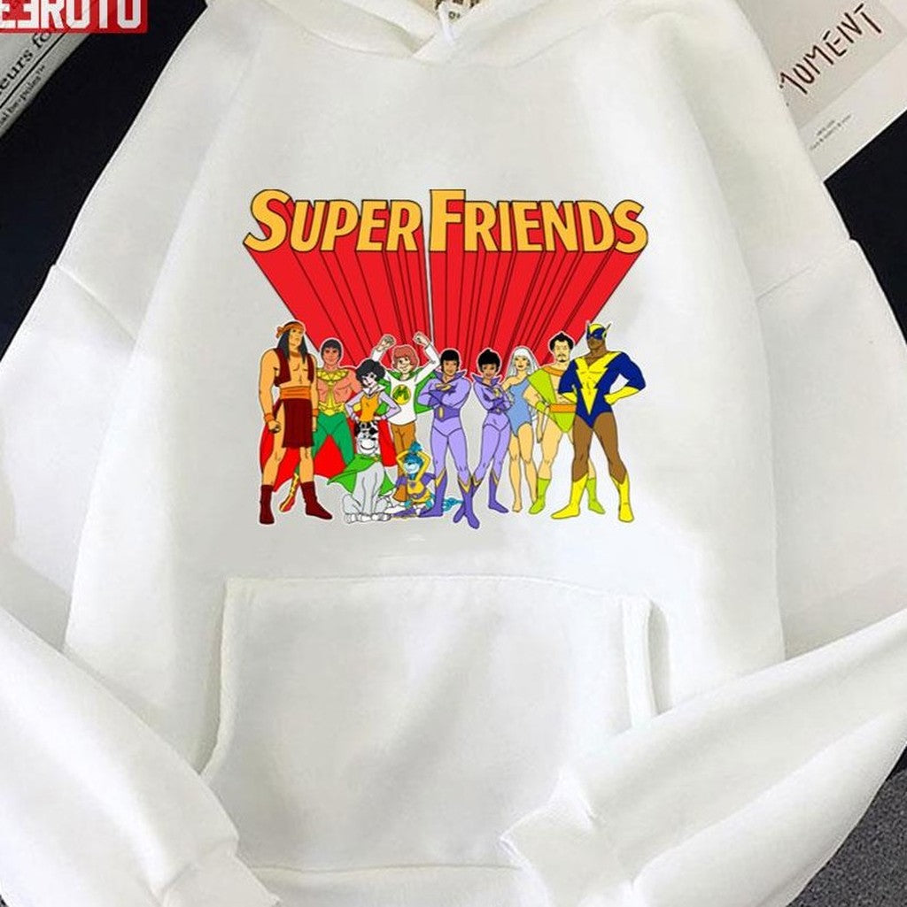 Super Friends Wolverine Comics Art Unisex Hoodie