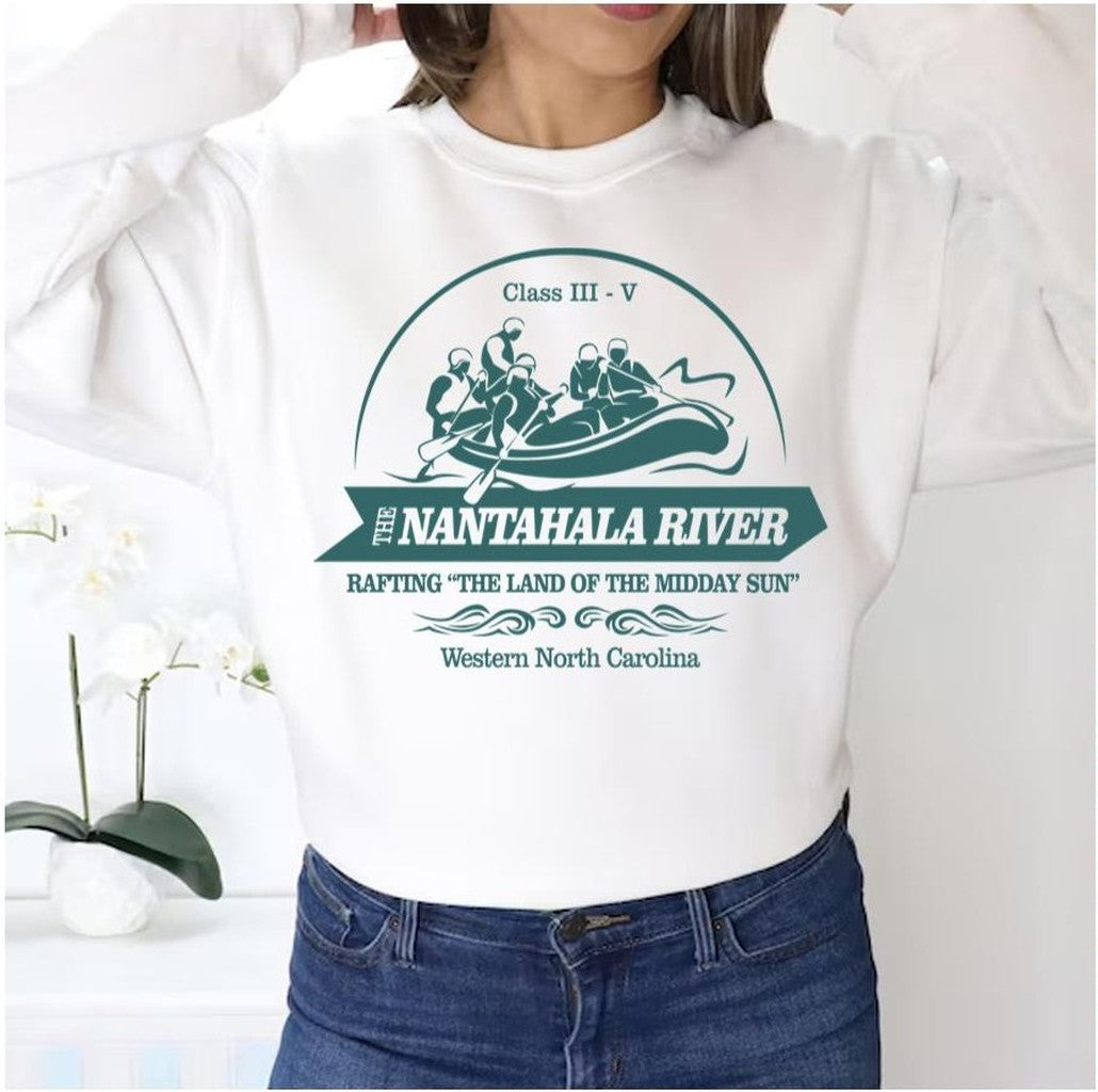 Nantahala River Wr Maggie Valley North Carolina Mountain Town Cabin Unisex Sweatshirt