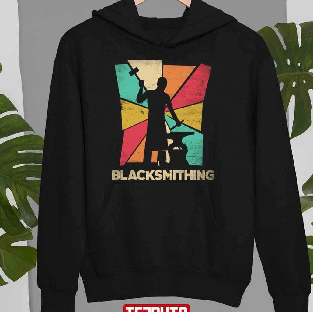 Silhouette Metalsmith Blacksmithing Forging Unisex T-Shirt