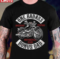 One Badass Bonus Dad Motorcycle Club Unisex T-Shirt