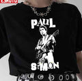 Paul Punk Simon White Stencil Unisex T-Shirt