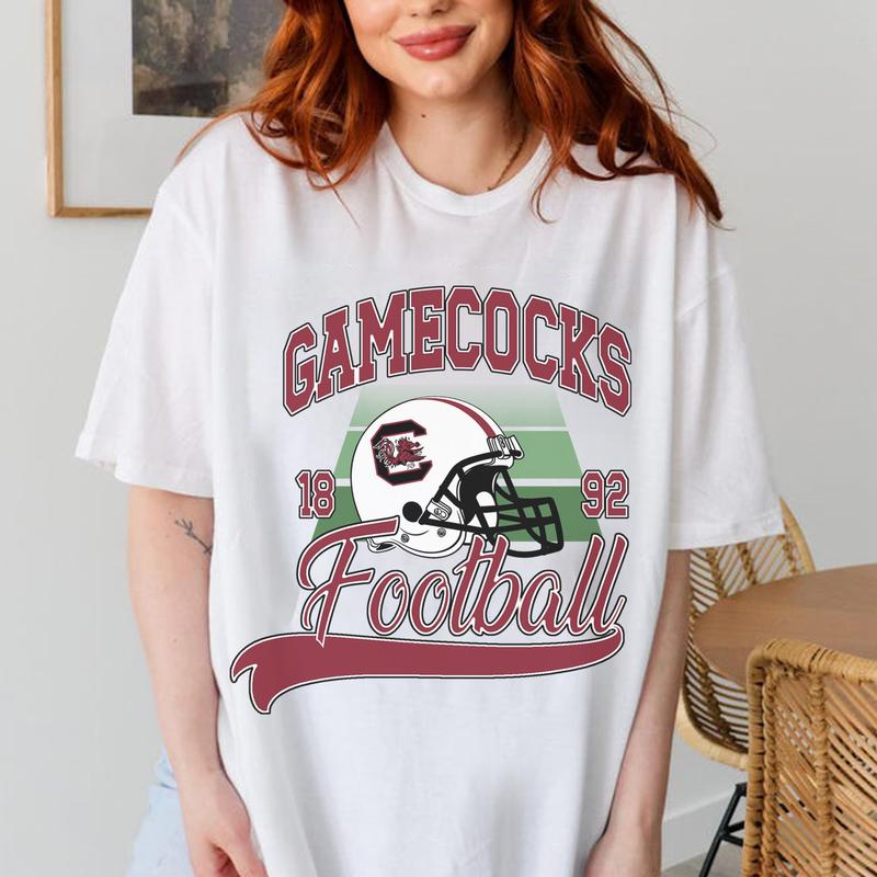 South Carolina Gamecocks NCAA Sweatshirt, Unisex Vintage University Football Shirt, Classic Sport Collection, Gift for Fans, Men, Women, Comfort