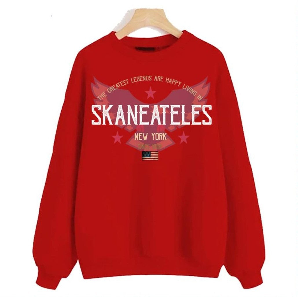 The Greatest Legends Are Happy Living In Skaneateles New York Premium Unisex Sweatshirt