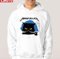 Smoking Cat Meowtallica Metalica Unisex Hoodie