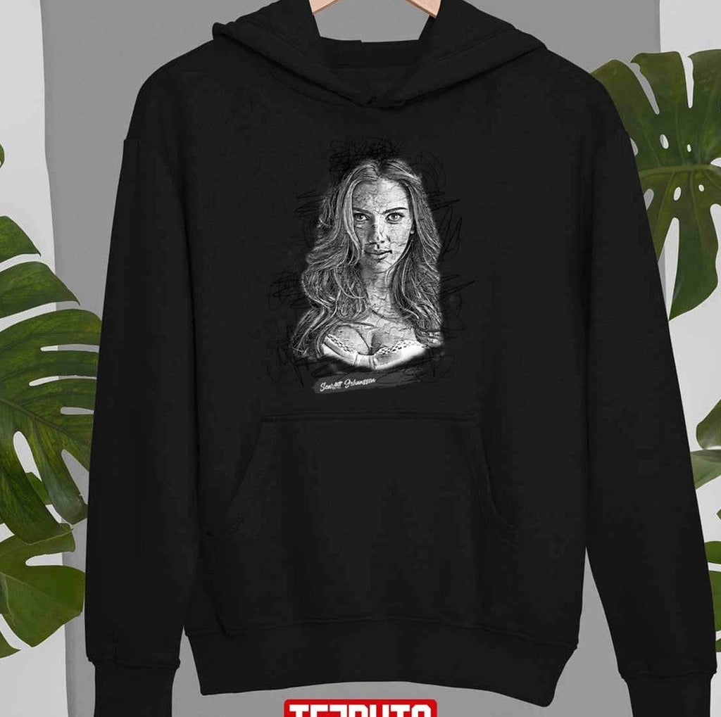 Scarlett Johansson Abstract Sketch Art Scarlett Johansson Unisex Sweatshirt