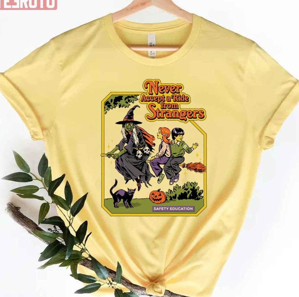 Never Accept A Ride Halloween Unisex T-Shirt