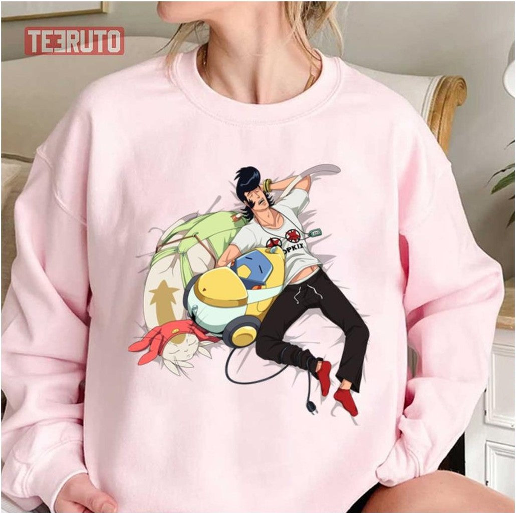 Snoozing Space Crew Space Dandy Unisex Sweatshirt