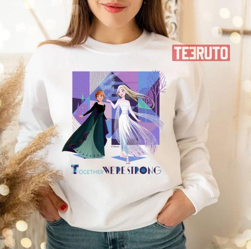 Anna &amp; Elsa Together We're Strong Frozen Unisex T-Shirt