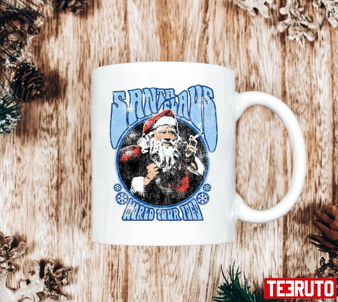 Smoking Santa Claus World Tour 1969 Vintage Woodstock Christmas Concert Unisex Sweatshirt