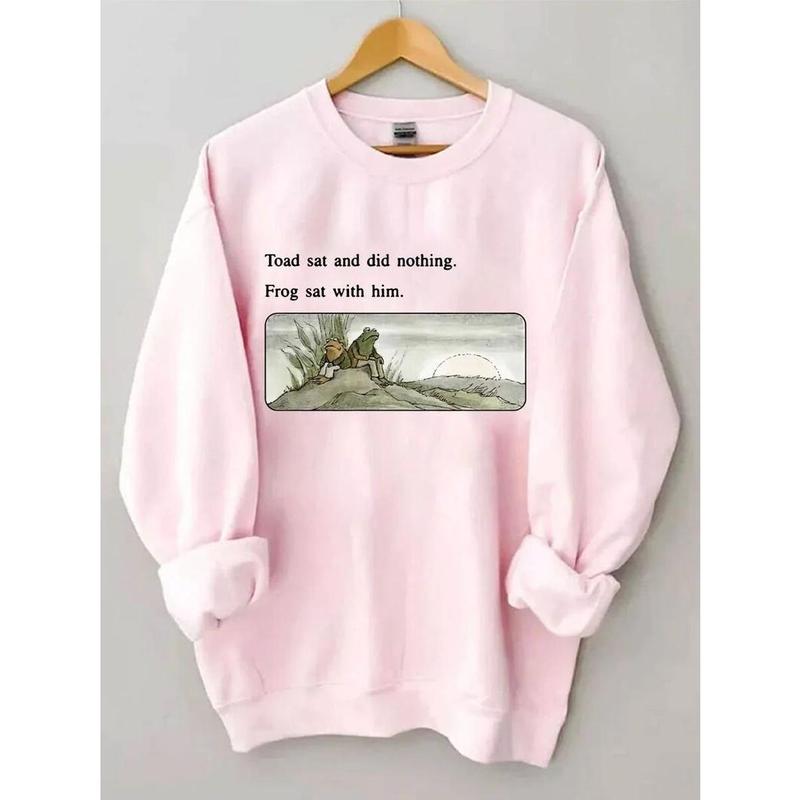 Frog And Toad Sweatshirt,Vintage Classic Book Sweatshirt,Frog And Toad Shirt,Cottagecore Aesthetic Sweatshirt,Book Lover Crewneck Sweatshirt