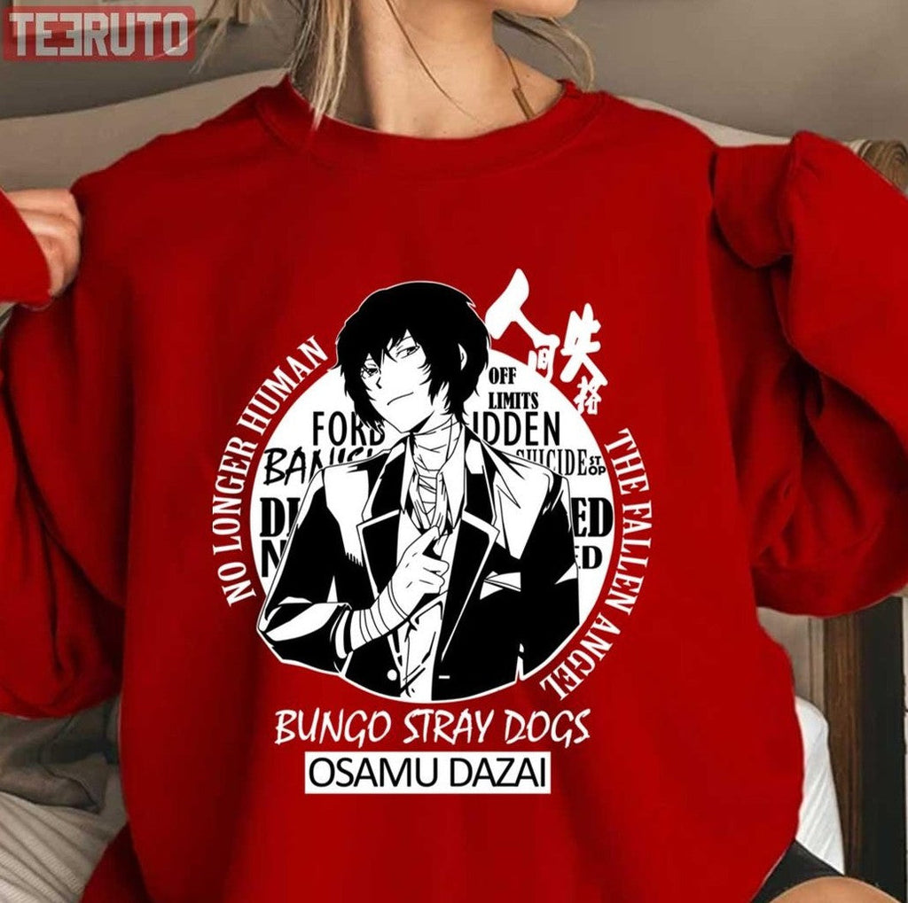 Osamu Dazai No Longer Human The Fallen Angel Bungou Stray Dogs Unisex Sweatshirt