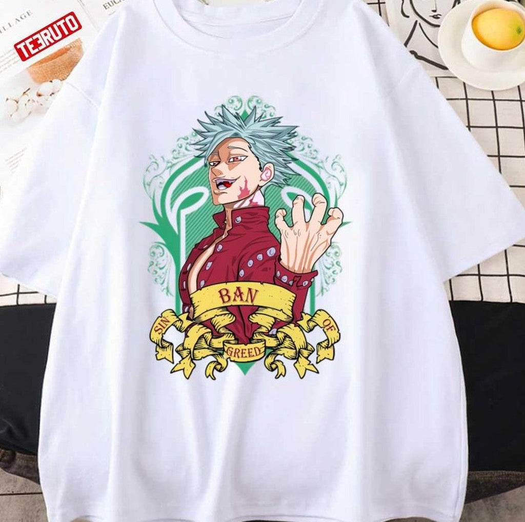 Ban Greed The Seven Deadly Sins Amazing Artwork Unisex T-Shirt