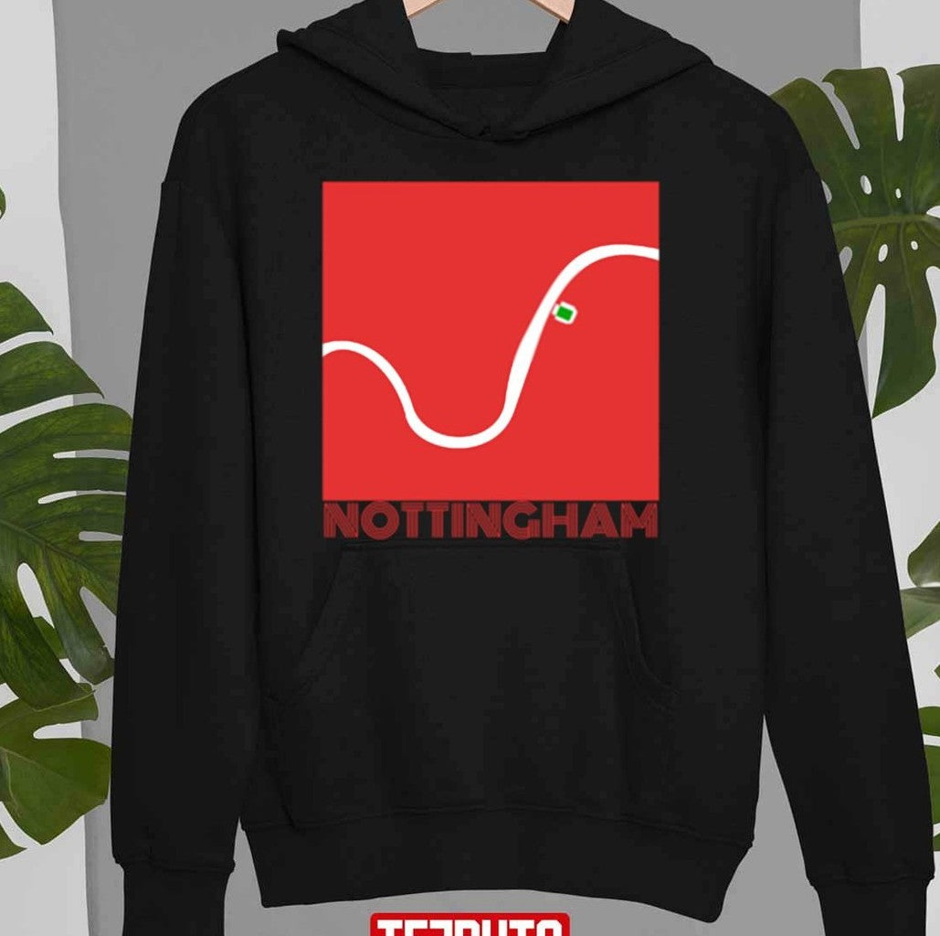 Nottingham Forest River Map Unisex T-Shirt