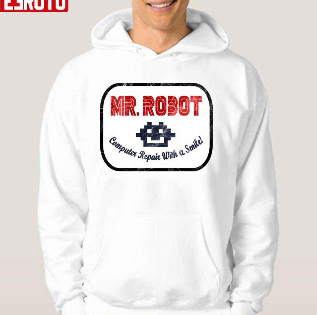 Mr Robot Computer Repair With A Smile Unisex T-Shirt