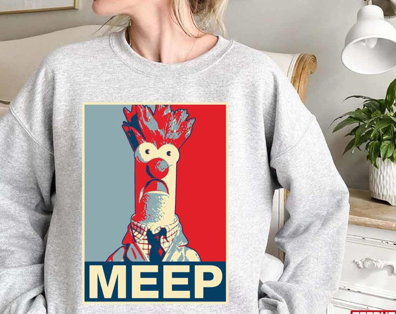 Beaker Meep Pop Art Unisex Sweatshirt