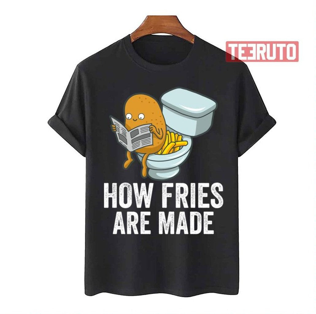 Potato Pooping Fries French Fries Unisex T-Shirt