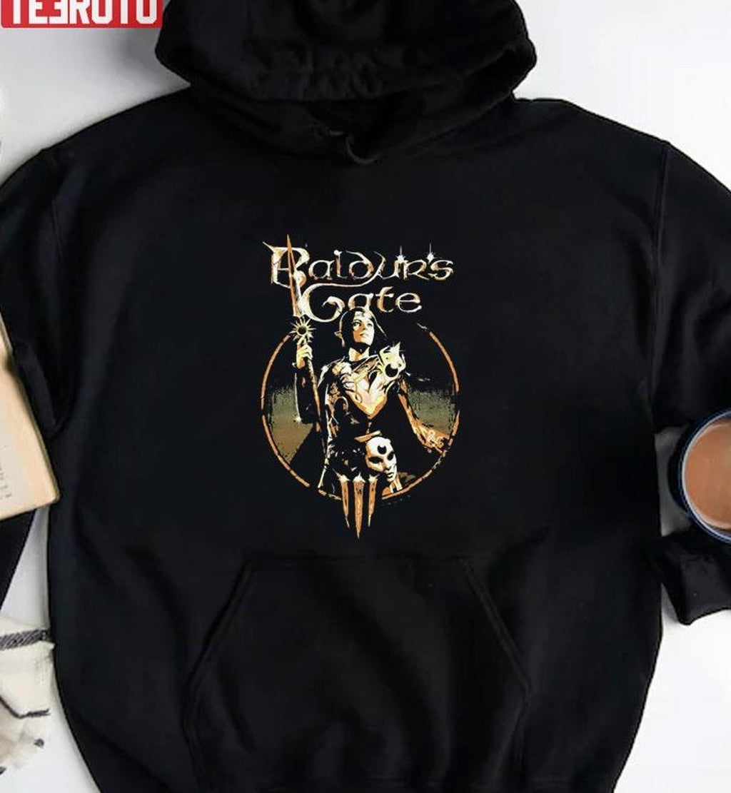 Baldurs Gate Vintage Rounded Scene Unisex T-Shirt