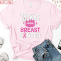 Tackle Breast Cancer Awareness American Football Ball Pink Ribbon Supporters Unisex T-Shirt