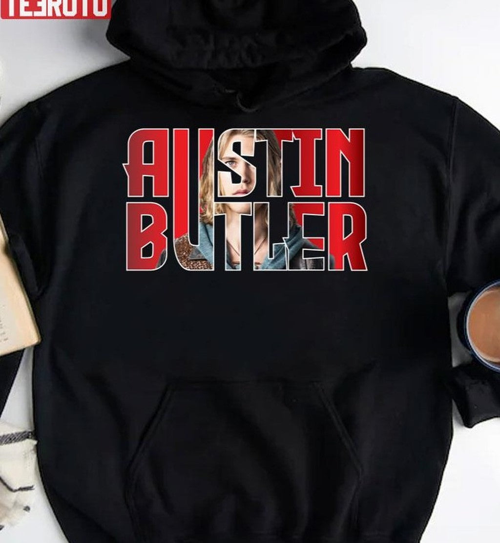 Austin Butler Logo Typographic Design Unisex Hoodie