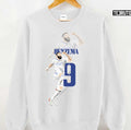 Number 9 Footballer Karim Benzema Unisex Sweatshirt