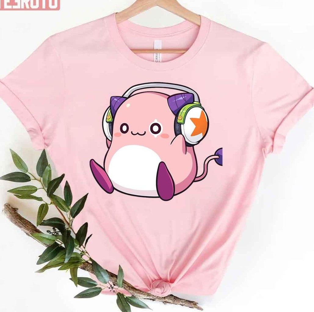 Pink Bean Maplestory Listening To Music Unisex T-Shirt