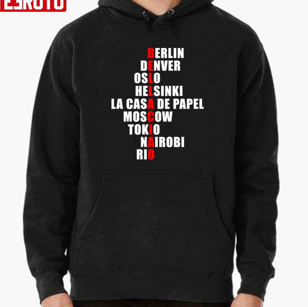 Bella Ciao Characters Name Money Heist Unisex T-Shirt