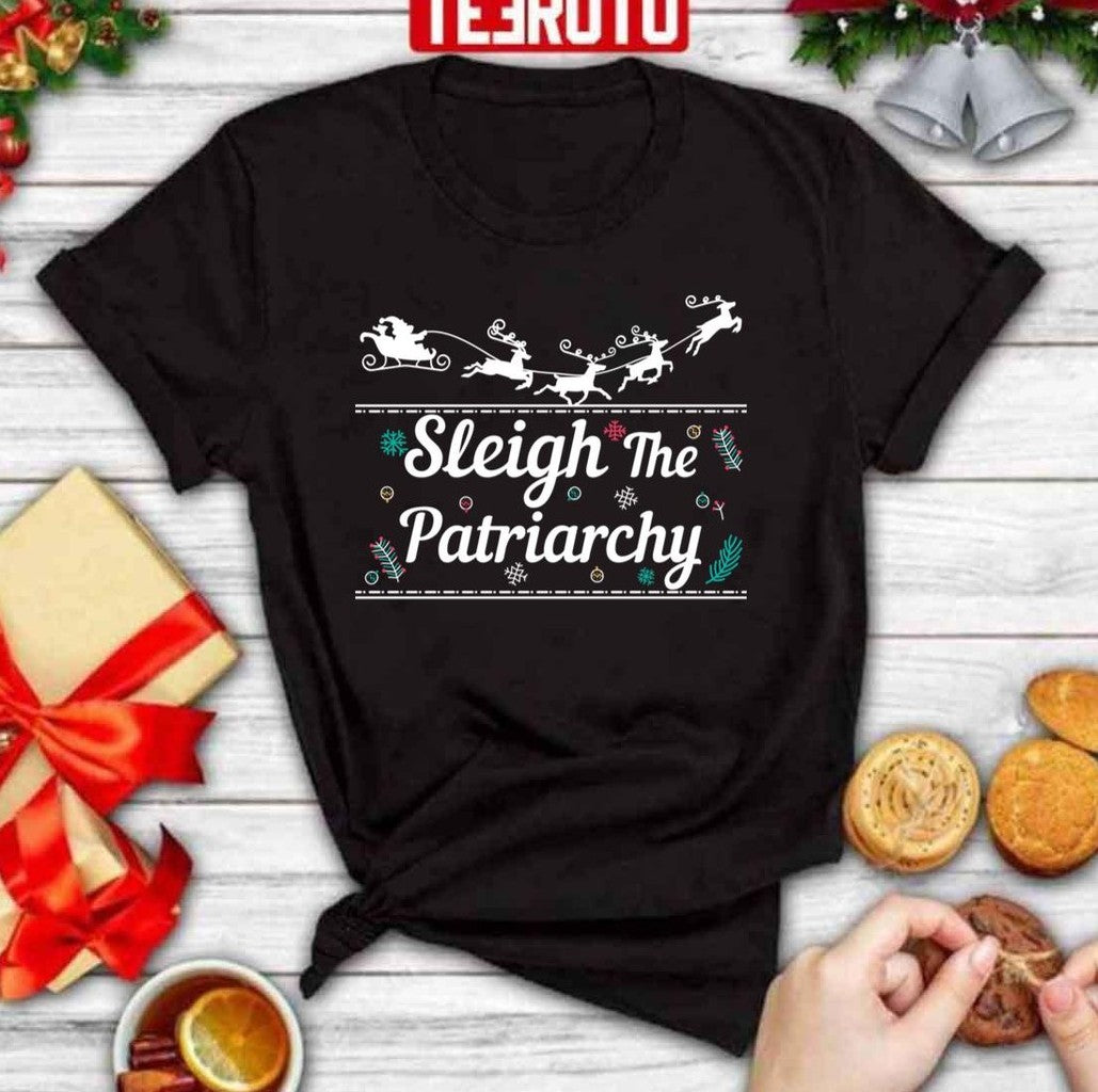 Awesome Sleigh The Patriarchy Design Unisex Sweatshirt