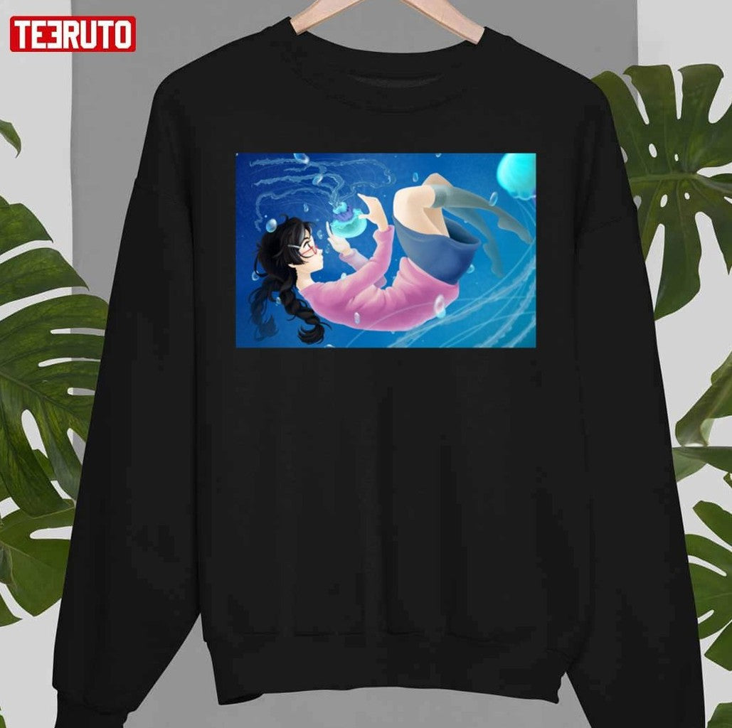 Princess Jellyfish Under The Ocean Unisex T-Shirt