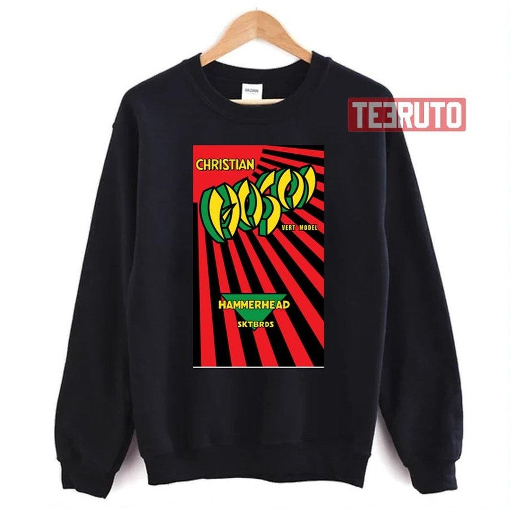 80's Skateboarding Christian Hosoi Hammerhead Rvca Bones Flip Santa Cruz Unisex T-Shirt