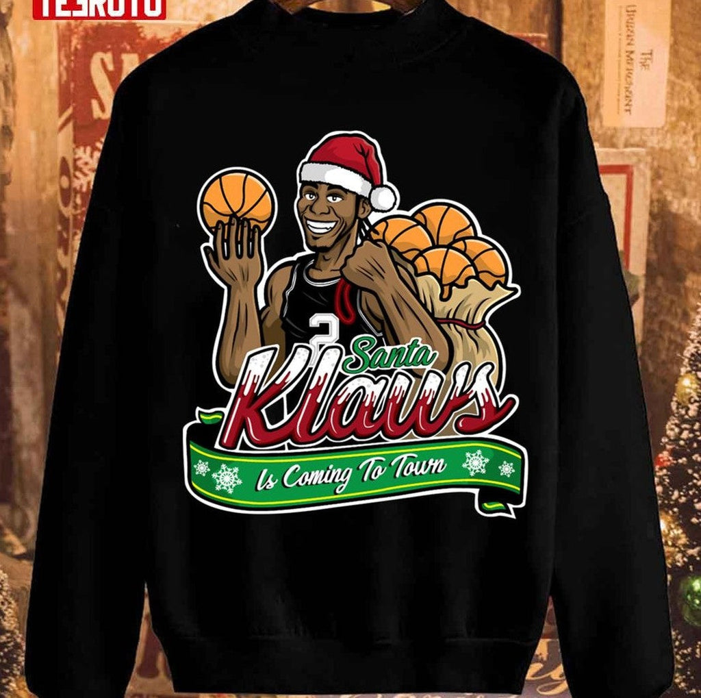 Santa Klaws Arrive En Ville Tim Duncan Christmas Unisex Sweatshirt