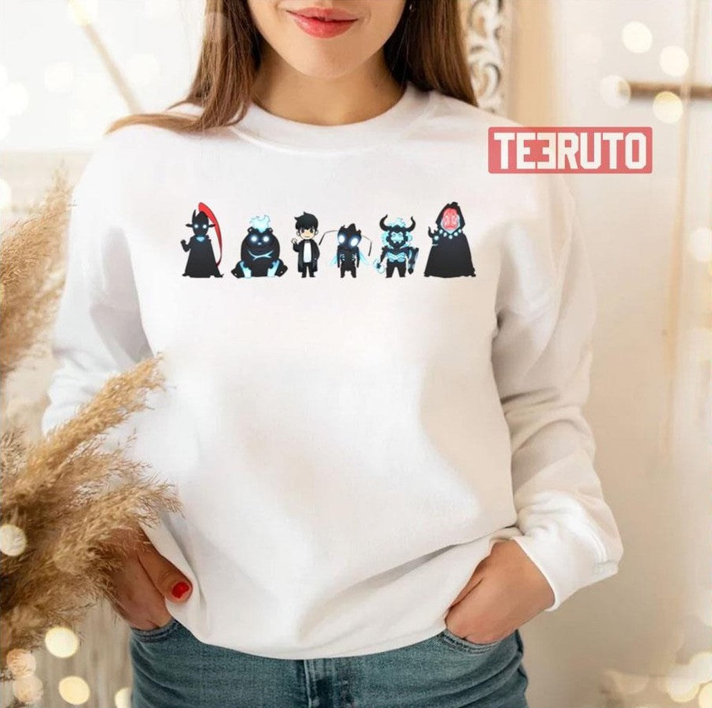 Solo Leveling All Team Chibi Design Unisex Sweatshirt