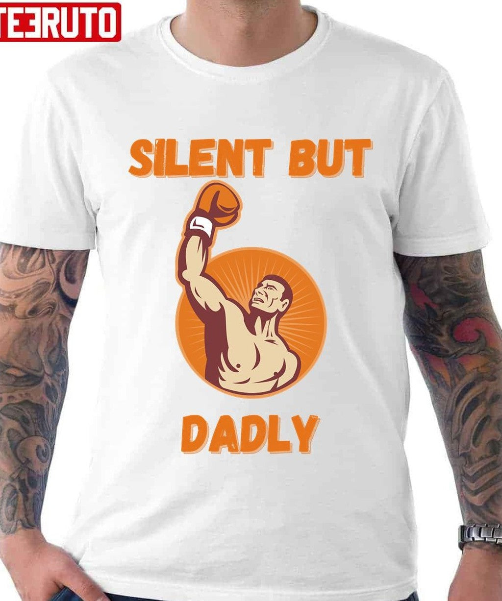Silent But Dadly Cool Quote Boxer Unisex T-Shirt