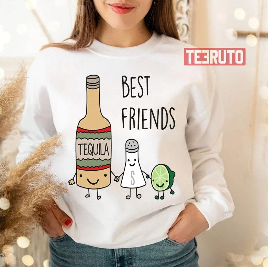 Tequila Best Friends Lemon And Salt Unisex T-Shirt