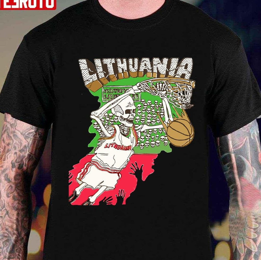 Basketball Skeleton Lithuania Unisex Sweatshirt