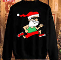 Running Santa Christmas In July Race Sweatshirt