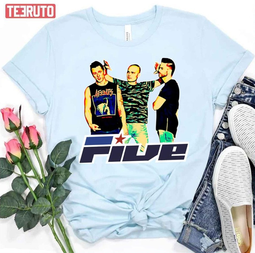 Retro Five Band 90s Unisex T-Shirt