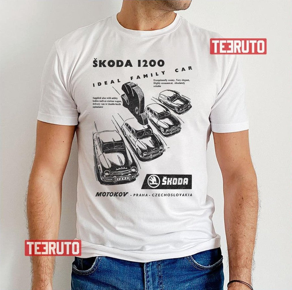 Skoda 1200 Vintage Car Unisex T-Shirt