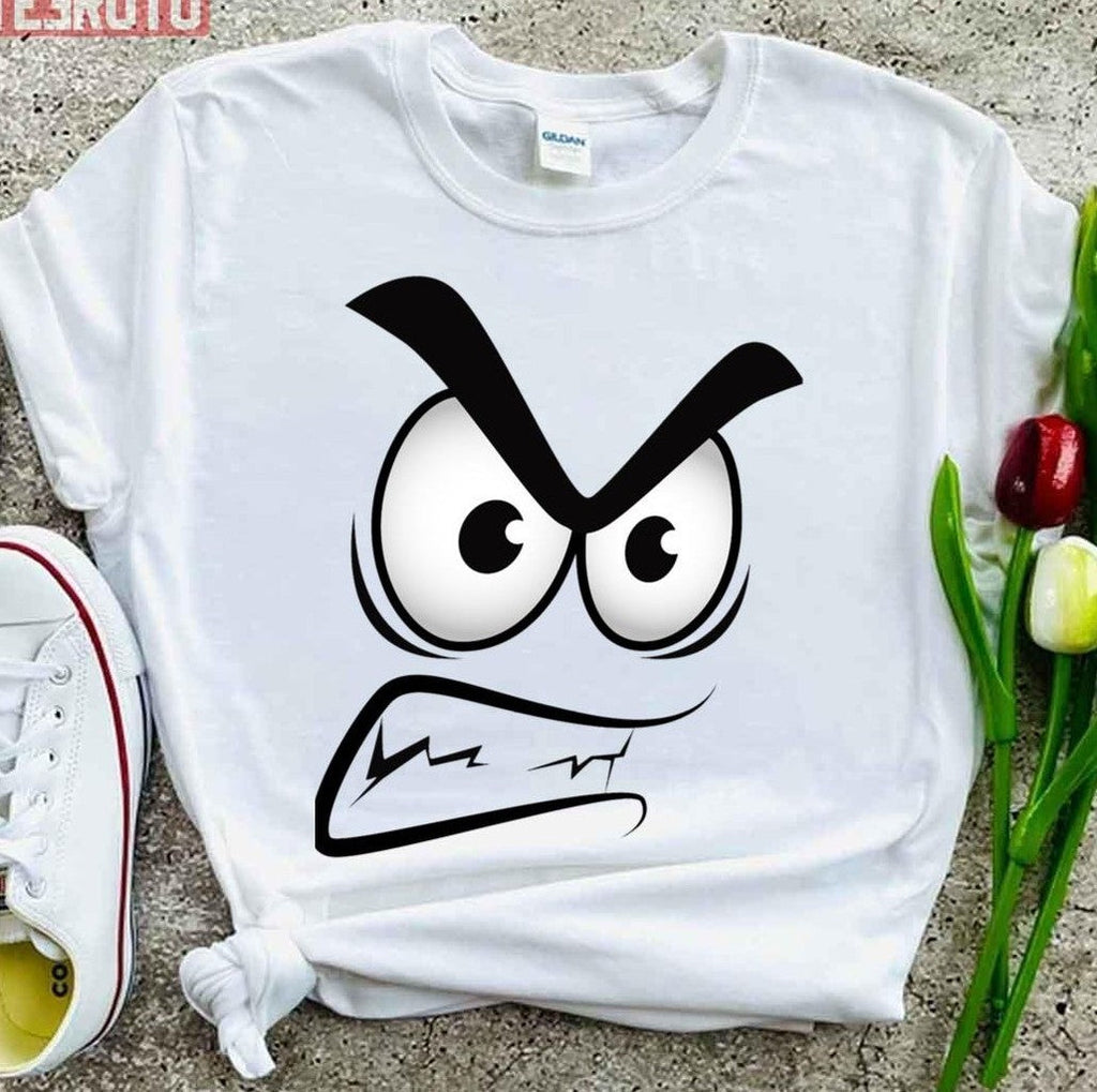 Angry Eyes Cartoon Unisex T-Shirt
