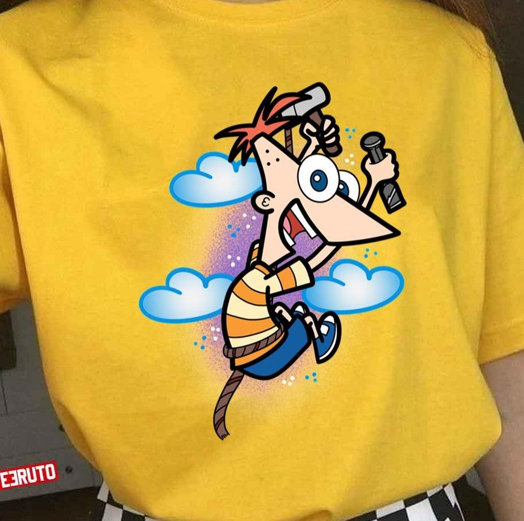 Phineas And Ferb On The Sky Unisex T-Shirt
