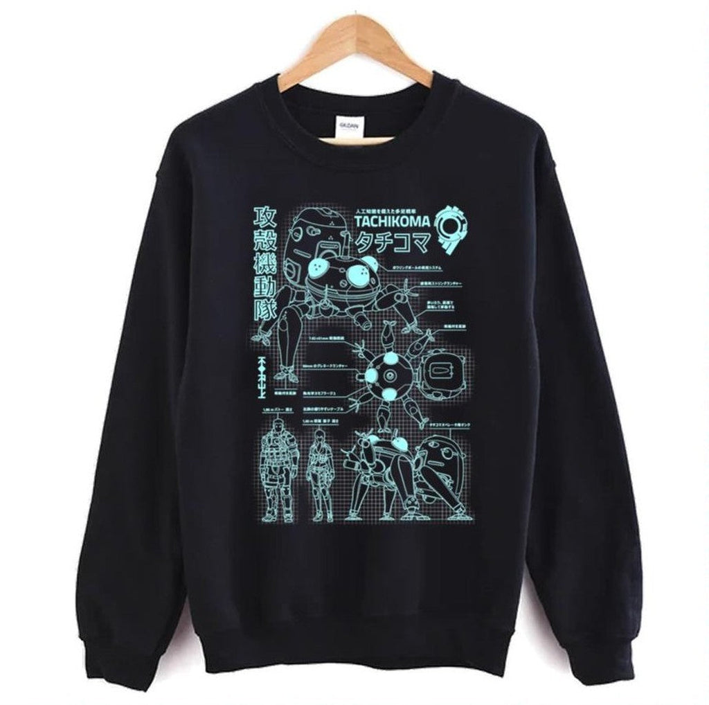 Tachikoma Blueprint Boy Ghost In The Shell Unisex Sweatshirt