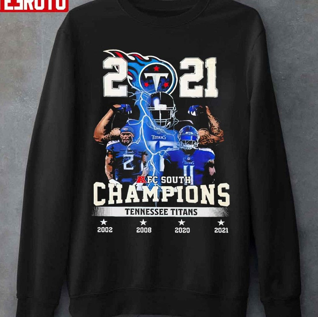 Tennessee Titans Team Champions 2021 AFC South Unisex T-Shirt