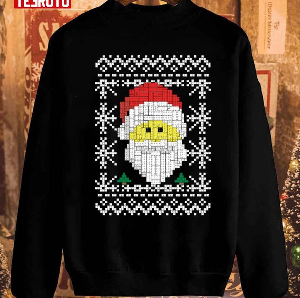 Santa Christmas Lego Design Unisex Sweatshirt