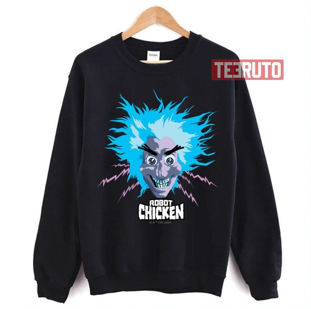 Scientist Head Graphic Robot Chicken Unisex T-Shirt