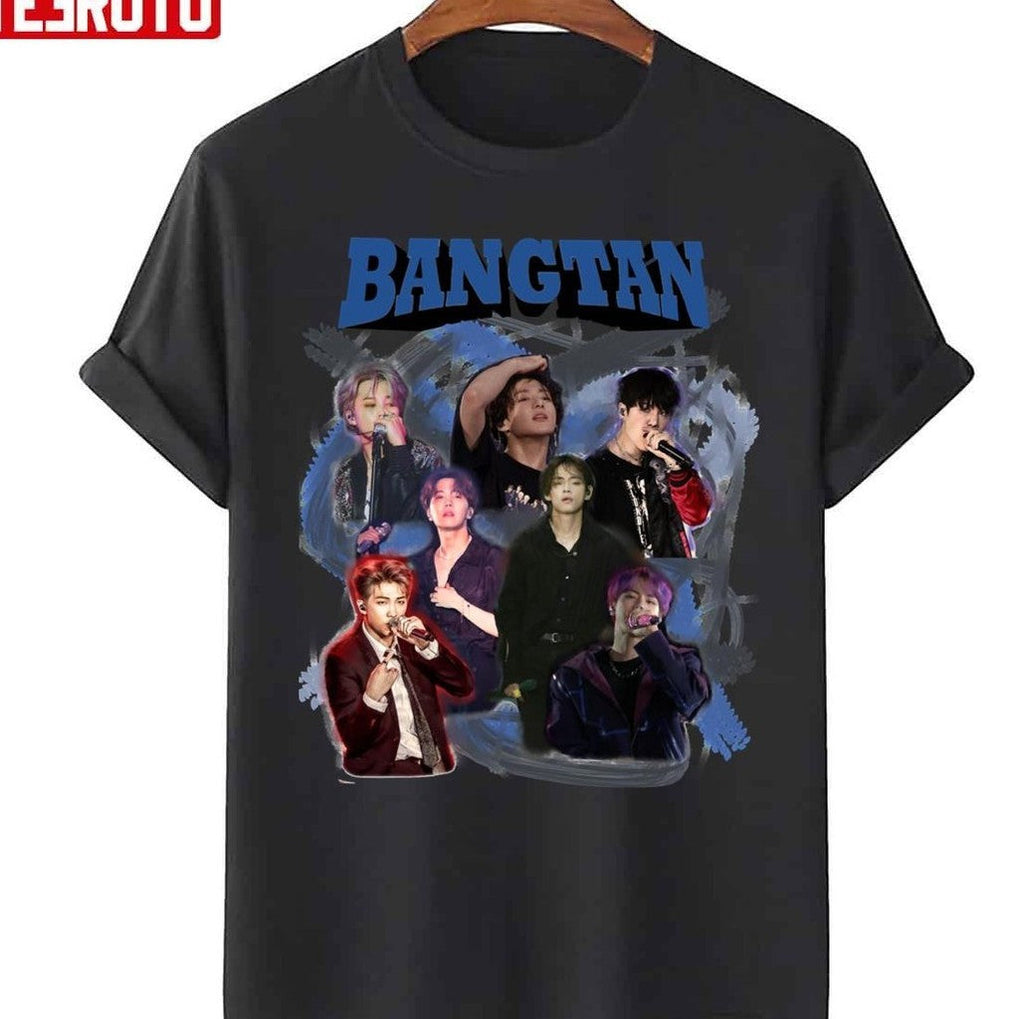 Bangtan BTS Kpop Boys Band Army Fan Bootleg Vintage Homage 90s Unisex Sweatshirt Hooded